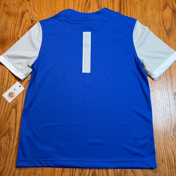 Nike Air Force Football Jersey Men's Large Blue Game Replica Engineered NWT - Picture 7 of 7